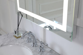 LED Hardwired Mirror Rectangle W24H30 Dimmable 5000K