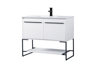 40 inch  Single Bathroom Vanity in White