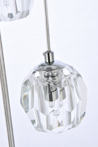 Eren 10 lights Chrome pendant