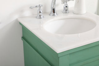 18.5 inch Single bathroom vanity in vintage mint