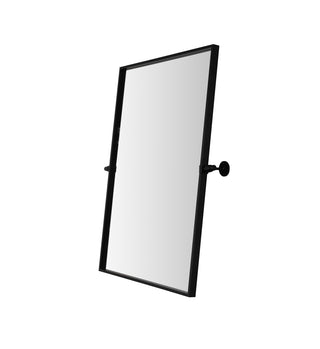 Rectangle pivot mirror 24x32 inch in black