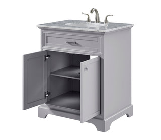 30 In. Single Bathroom Vanity Set In Light Grey