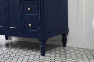 42 inch Single bathroom vanity in blue