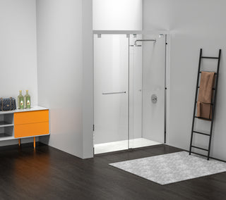 Semi-frameless shower door 60 x 76 Polished Chrome