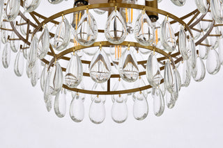 Mila 18 inch pendant in brass