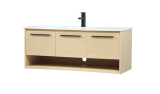 48 inch Single bathroom vanity in maple