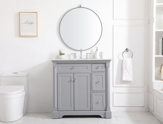 36 inch Single bathroom vanity in  Grey