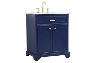 30 inch Single bathroom vanity in Blue