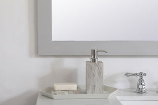 Aqua rectangle vanity mirror 42 inch in Grey