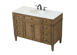 48 inch Single bathroom vanity in driftwood