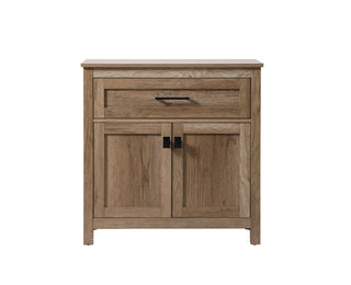 30 Inch Wide Bathroom Storage Freestanding Cabinet In Natural Oak
