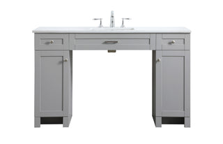 54 Inch ADA Compliant Bathroom Vanity In Grey