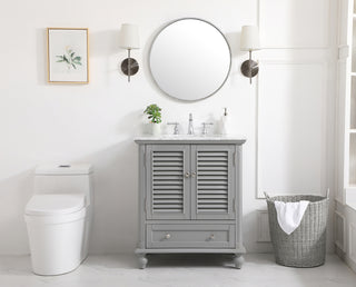 30 inch Single bathroom vanity in grey