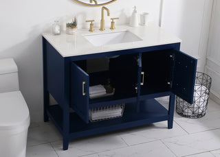 42 inch Single Bathroom Vanity in Blue