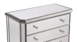 5 Drawer Cabinet 33 in. x 16 in. x 49 in. in silver paint
