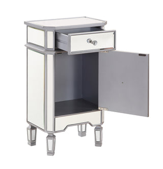 Vanity Table 42 in. x 18 in. x 31 in. in silver paint