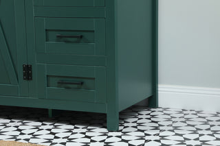 42 inch Single bathroom vanity in green