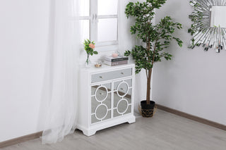 32 in. mirrored cabinet in white