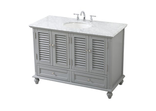 48 inch Single bathroom vanity in grey