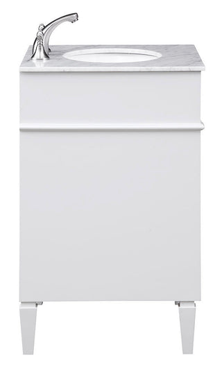 24 In. Single Bathroom Vanity Set In White