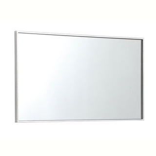 Metal frame rectangle mirror 20 inch in silver