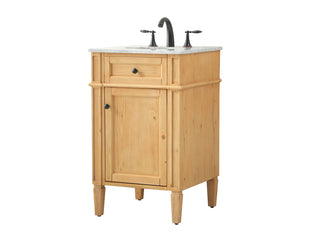 21 inch Single bathroom vanity in natural wood