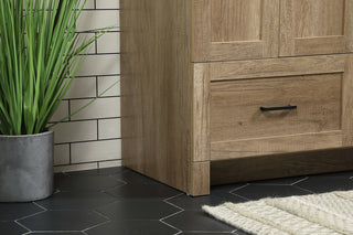 32 inch Single bathroom vanity in natural oak