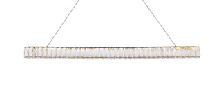 Monroe 47 inch LED linear pendant in gold