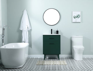 24 inch bathroom vanity in Green