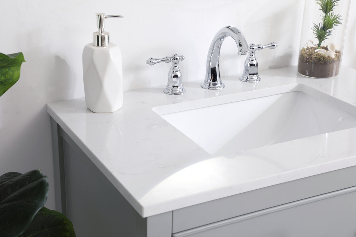 30 inch Single Bathroom Vanity in Grey