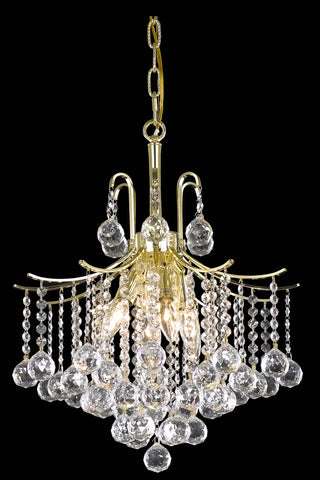 Amelia Collection Pendant D17in H20in Lt:6 Gold Finish 