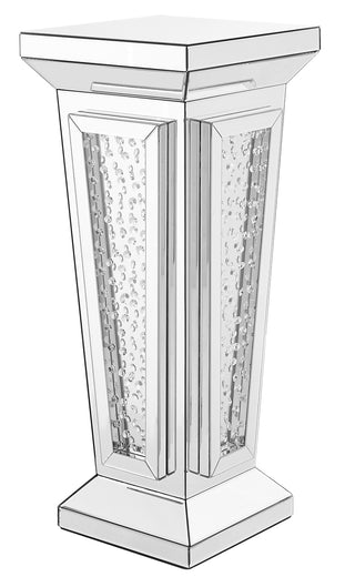 15 inch Crystal End Table in Clear Mirror Finish