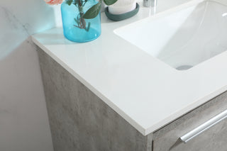 30 inch Single bathroom vanity in concrete grey