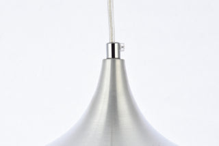 Nora 1 Light Burnished nickel plug-in pendant