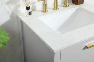 24 inch Single bathroom vanity in grey