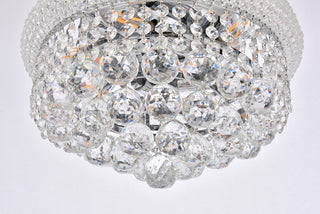 Primo 6 light Chrome Flush Mount Clear Royal Cut Crystal