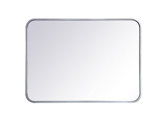 Soft corner metal rectangular mirror 22x30 inch in Silver