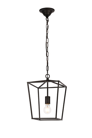 Maddox Collection Pendant D9.75 H14.5 Lt:1 Black Finish