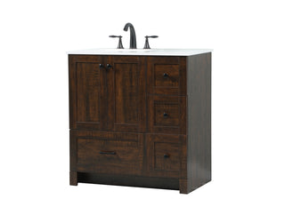 32 inch Single bathroom vanity in expresso