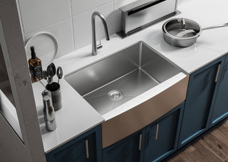 Stainless Steel farmhouse kitchen sink L30'' x W21'' x H10"