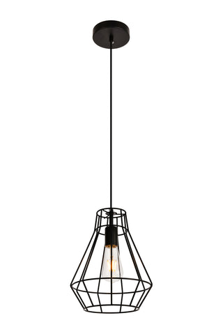 Jago Collection Pendant D9.1 H12.3 Lt:1 Black Finish