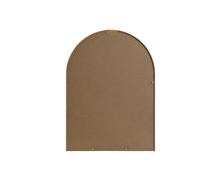 Metal Frame Arch Mirror 22x30 Inch in Brass