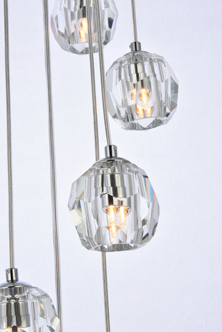 Eren 24 lights Chrome pendant