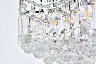 Corona 6 light Chrome Flush Mount Clear Royal Cut Crystal