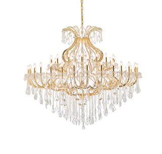 Maria Theresa 49 light Gold Chandelier Clear Royal Cut Crystal