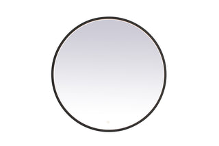 Pier 32 inch LED mirror with adjustable color temperature 3000K/4200K/6400K in black