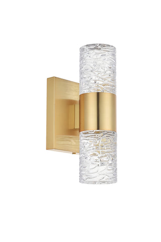 Vega 2 light Gold LED Wall Sconce