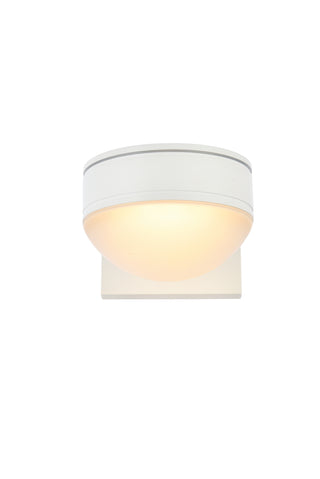 Raine Integrated LED wall sconce in white