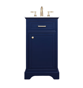 19 inch Single bathroom vanity in Blue