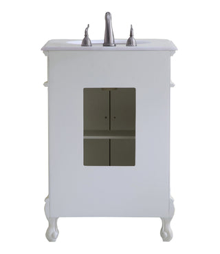 24 In. Single Bathroom Vanity Set In Antique White